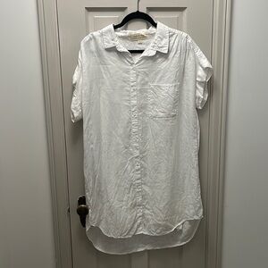 White Linen Dress